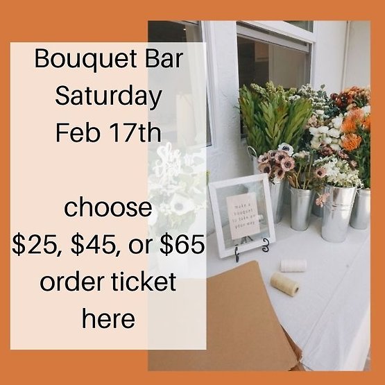 Bouquet Bar feb 17th