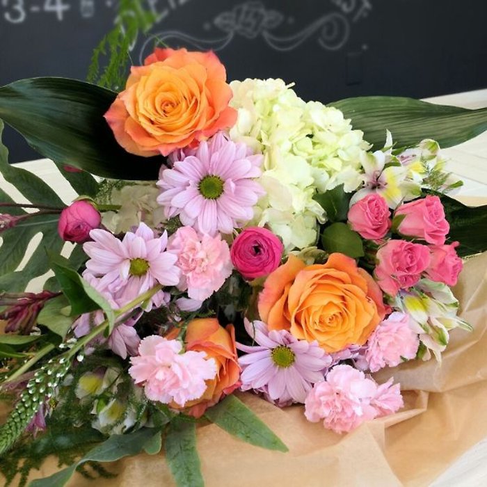 Spring Wrapped Bouquet-- no vase