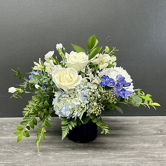 True Blue Friend vase
