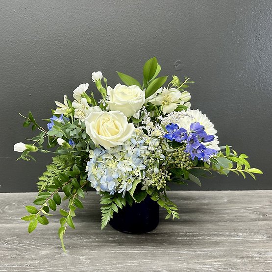True Blue Friend vase