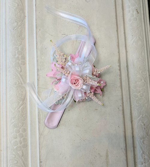 Pale Pink Wrist Corsage