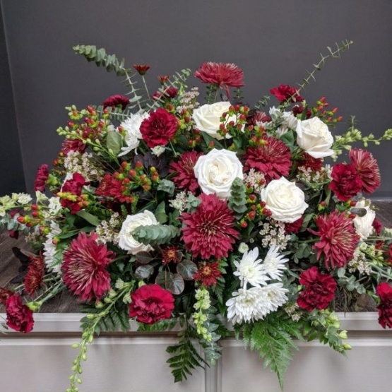 Warm Memories Casket Flowers