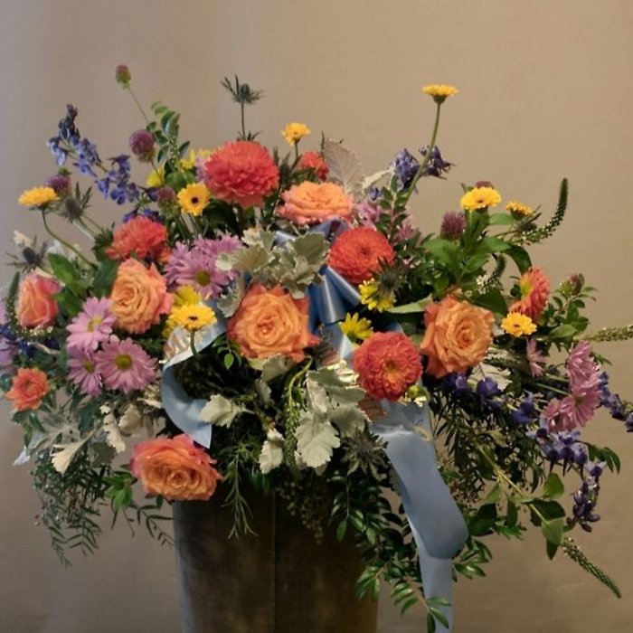 Garden Blooms Casket Spray