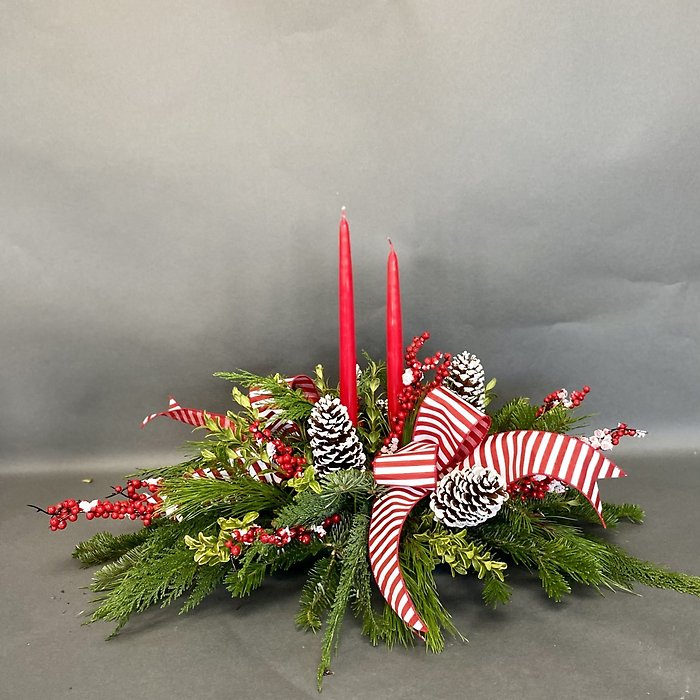 Traditional Evergreen Centerpiece workshop